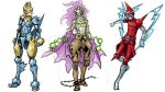  3boys armor goggles manectric meitei multiple_boys personification pokemon rotom spiritomb 