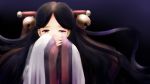  black_hair demon hanaguruma hanbok highres japanese_clothes korean_clothes long_hair miko ragnarok_online red_eyes sohee tears zawa 