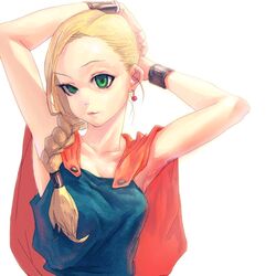  bianca blonde_hair braid cape dragon_quest dragon_quest_v green_eyes ochirucchuru ochurucchuru 