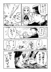  1boy 1girl admiral_(kantai_collection) comic kantai_collection monochrome samidare_(kantai_collection) watarai_keiji 