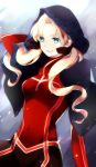  1girl 6-k-i-7 blonde_hair blue_eyes fate/extra fate_(series) hair_ribbon hood ribbon solo tohsaka_rin toosaka_rin twintails 