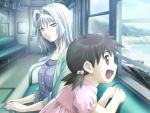  ai_(lost_child) black_eyes black_hair game_cg green_eyes lost_child_(game) mother_and_daughter older silver_hair spoilers 