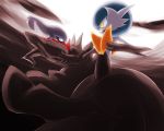  alternate_color blue_eyes dancing darkrai dress gardevoir holding_hands mega_gardevoir orange_eyes pokemon shiny_pokemon 