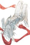  legs_up lying mikasa_ackerman military military_uniform on_back scarf shingeki_no_kyojin uniform wolfina 