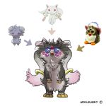  eldritch_abomination espurr furby fusion kyubey lowres mahou_shoujo_madoka_magica pokemon rogby solo 