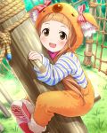  1girl animal_costume artist_request brown_eyes brown_hair ichihara_nina idolmaster idolmaster_cinderella_girls koala_costume official_art 