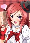  1girl diesel-turbo hat love_live!_school_idol_project mini_top_hat nishikino_maki redhead solo top_hat violet_eyes 