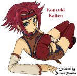  blue_eyes code_geass detached_sleeves headband kallen_stadtfeld redhead short_hair sleeveless_turtleneck thigh-highs turtleneck 