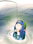  blue_hair fishing fishing_rod kawashiro_nitori key r_(pixiv) ren_(733) rod touhou water 