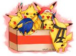  blue_hair box brown_eyes cardboard_box clothed_pokemon cosplay crying fire_emblem fire_emblem:_mystery_of_the_emblem fire_emblem_mystery_of_the_emblem hairy_pikachu hat headband in_container lucario lucas marth metal_gear_solid mother_(game) mother_3 no_humans parody pikachu pikmin pikmin_(creature) pokemon pokemon_(creature) pokemon_(game) pokemon_rgby pokemon_trainer red_(pokemon) red_(pokemon)_(remake) smile solid_snake super_smash_bros. super_smash_bros_brawl tears tiara too_many_pikachu waka_charoku 