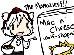  inubashiri_momiji macaroni_and_cheese touhou walfas what 