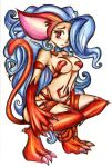  blue_hair capcom catgirl darkstalkers felicia 