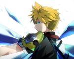  1boy armor blonde_hair blue_eyes kingdom_hearts kingdom_hearts_birth_by_sleep sana423 solo ventus 