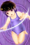  bowl highres purple_hair school_swimsuit short_hair sukuna_shinmyoumaru swimsuit touhou 
