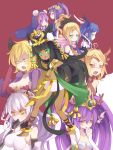  6+girls animal_ears anklet arashiya bare_shoulders barefoot bastet_(p&amp;d) black_hair blonde_hair blue_eyes blue_hair breasts cat_ears cat_tail cleavage echidna_(p&amp;d) emil_chronicle_online fang green_eyes hair_ornament hair_ribbon hairclip hat headdress heart idun&amp;idunna jewelry lakshmi_(p&amp;d) lilith_(p&amp;d) long_hair mermaid monster_girl multiple_girls open_mouth orange_eyes payot pepen_alma ponytail purple_hair puzzle_&amp;_dragons red_eyes ribbon shell shell_bikini silver_hair siren skirt tail tan twintails valkyrie_(p&amp;d) violet_eyes yellow_eyes 