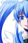  1girl blue_eyes blue_hair bust cure_princess happinesscharge_precure! highres long_hair looking_at_viewer nishi_koutarou open_mouth precure shirayuki_hime smile solo twintails 