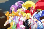  6+girls aida_mana blonde_hair blue_eyes blue_hair bow brown_eyes brown_hair choker cure_ace cure_diamond cure_heart cure_rosetta cure_sword curly_hair dokidoki!_precure double_bun earrings flower hair_bow hair_flower hair_ornament hair_ribbon hairband half_updo heart_hair_ornament hishikawa_rikka jabara921 jewelry kenzaki_makoto long_hair madoka_aguri magical_girl multiple_girls pink_eyes ponytail precure profile purple_hair red_eyes redhead regina_(dokidoki!_precure) ribbon serious short_hair spade_hair_ornament twintails violet_eyes wrist_cuffs yotsuba_alice 