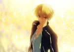  1boy blonde_hair fate/stay_night fate_(series) gate_of_babylon gilgamesh red_eyes solo ty_1865 