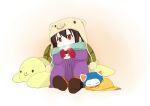  1girl animal_hood cat cat_hood child hood k-on! long_hair nakano_azusa solo tagme turtle turtle_shell younger 