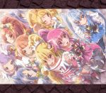  6+girls aida_mana aino_megumi crossover cure_ace cure_diamond cure_fortune cure_heart cure_honey cure_lovely cure_princess cure_rosetta cure_sword dokidoki!_precure happinesscharge_precure! highres hikawa_iona hishikawa_rikka inoshishi_(ikatomo) kenzaki_makoto madoka_aguri magical_girl multiple_girls oomori_yuuko precure shirayuki_hime tagme yotsuba_alice 