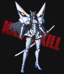 &lt;ro highres junketsu kill_la_kill kiryuuin_satsuki mecha mechanization no_humans solo sword weapon 