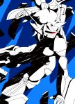  1girl absurdres ahoge blazblue bodysuit highres mecha_musume nu-13 visor 