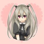  1girl blush character_request izumi_kikaku long_hair solo violet_eyes 