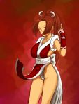  brown_eyes brown_hair hair_over_one_eye king_of_fighters shiranui_mai 