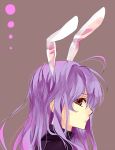  bunny_ears kurot long_hair profile purple_hair rabbit_ears red_eyes reisen_udongein_inaba touhou 