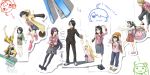  ahoge animal_ears araragi_karen araragi_koyomi araragi_tsukihi asymmetrical_hair backpack bad_id bag bakemonogatari barefoot basketball boots cabbie_hat cat_ears everyone feet hachikuji_mayoi hands handstand hanekawa_tsubasa hat hoodie kanbaru_suruga legs monogatari_(series) oshino_meme oshino_shinobu paper sengoku_nadeko senjougahara_hitagi shadow shoes skirt stapler thighhighs tomboy toothbrush 