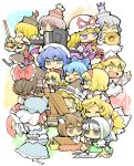  alice_margatroid chen cirno everyone hakurei_reimu hounori kirisame_marisa konpaku_youmu letty_whiterock lily_white lunasa_prismriver lyrica_prismriver merlin_prismriver multiple_girls perfect_cherry_blossom saigyouji_yuyuko shanghai shanghai_doll touhou yakumo_ran yakumo_yukari 