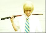  bleach blonde_hair cosplay hirako_shinji katana sword tagme vizard weapon 