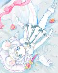  1girl bishoujo_senshi_sailor_moon blue_eyes boots bow brooch cat circlet double_bun from_above gloves jewelry knee_boots lying magical_girl pale_skin pantyhose ribbon sailor_collar sailor_iron_mouse short_hair short_twintails solo spiral_heart_moon_rod twintails wand white_hair white_legwear yutukicom 