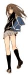  1girl brown_hair green_eyes idolmaster idolmaster_cinderella_girls long_hair school_uniform shibuya_rin sketch solo tatami_to_hinoki 