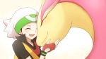  1boy closed_eyes corundamu milotic pokemon pokemon_(creature) pokemon_special ruby_(pokemon) smile 