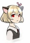  animal_ears bust cat_ears cat_nose highres rumia solo touhou yuubari_makuwa 