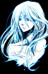  1girl ai_ai blue_eyes blue_hair kisara long_hair sketch solo yuu-gi-ou yuu-gi-ou_duel_monsters 