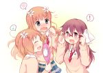  3girls multiple_girls sakura_trick siblings sisters sonoda_mitsuki sonoda_yuu takayama_haruka tarabagani 
