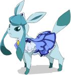  cosplay cure_beauty cure_beauty_(cosplay) glaceon lowres no_humans pokemon pokemon_(creature) precure simple_background smile_precure! solo umanosuke white_background 