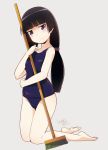  1girl black_hair gokou_ruri highres long_hair one-piece_swimsuit ore_no_imouto_ga_konna_ni_kawaii_wake_ga_nai solo suzumeko swimsuit violet_eyes 