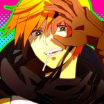  1boy eating fire_emblem fire_emblem:_kakusei gaia_(fire_emblem) gloves green_eyes headband kuniomi orange_hair solo 