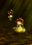  blush flabebe flower lilligant no_humans pokemon pokemon_(creature) pokemon_(game) pokemon_bw ribero 