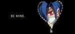  +_+ 1girl alex_ahad blue_hair looking_at_viewer official_art red_eyes skullgirls solo surgical_mask text unzipped valentine valentine_(skullgirls) yandere zipper 