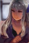  1girl anonymous_drawfag gwendolyn hair_down hair_ornament long_hair odin_sphere silver_hair smile 