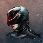  cyborg genderswap helmet highres lips portrait robocop robocop_(character) visor 