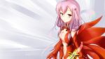  1girl bare_shoulders blush breasts center_opening cleavage detached_sleeves elbow_gloves fingerless_gloves gloves guilty_crown hair_ornament hairclip kaminali large_breasts long_hair looking_at_viewer navel open_mouth pink_eyes pink_hair red_eyes solo twintails yuzuriha_inori 