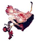  1girl arm_up arrow bow bow_(weapon) choker clea dress dutch_angle flower frilled_legwear gloves hair_bow high_heels holding_weapon juliet_sleeves kaname_madoka kneehighs leaf legs long_sleeves mahou_shoujo_madoka_magica pink_bow pink_eyes pink_hair puffy_sleeves red_shoes rose shoe_bow shoes short_sleeves simple_background solo space spread_fingers star strapped_heels two_side_up weapon white_background white_legwear 