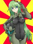  armored_core armored_core:_for_answer bodysuit green_hair helmet long_hair may_greenfield photoshop 
