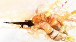  aiming artist_request axis_powers_hetalia cap estonia_(hetalia) finland_(hetalia) glasses gun hat lithuania_(hetalia) male monochrome multiple_boys rifle scope sniper_rifle spot_color weapon 