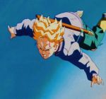  android_18 animated animated_gif battle dragon_ball dragon_ball_z fight gif kick punch trunks_(dragon_ball) trunks_(future)_(dragon_ball) 